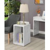 image:imageConvenience Concepts Northfield Admiral End Table with Shelf WhiteWhite Faux Marble
