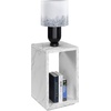 image:imageConvenience Concepts Northfield Admiral End Table with Shelf WhiteWhite Faux Marble