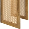image:imageConvenience Concepts Northfield Weave End Table 1575  Rattan Boho Side Table for The Living Room Family Room Wicker End Table Brown Autumn HazeBeige Barley