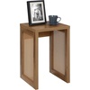 image:imageConvenience Concepts Northfield Weave End Table 1575  Rattan Boho Side Table for The Living Room Family Room Wicker End Table Brown Autumn HazeBeige Barley
