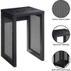 image:imageConvenience Concepts Northfield Weave End Table 1575  Rattan Boho Side Table for the Living Room Family Room Wicker End Table BlackBlack