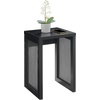 image:imageConvenience Concepts Northfield Weave End Table 1575  Rattan Boho Side Table for the Living Room Family Room Wicker End Table BlackBlack