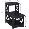 image:imageConvenience Concepts Omega 2 Step Chairside End Table BlackBlack