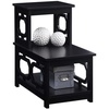 image:imageConvenience Concepts Omega 2 Step Chairside End Table BlackBlack