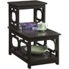 image:imageConvenience Concepts Omega 2 Step Chairside End Table BlackEspresso