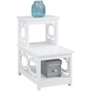 image:imageConvenience Concepts Omega 2 Step Chairside End Table BlackWhite