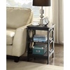 image:imageConvenience Concepts Omega End Table with Shelves Cobalt BlueBlack