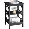 image:imageConvenience Concepts Omega End Table with Shelves Cobalt BlueBlack