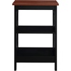image:imageConvenience Concepts Omega End Table with Shelves Cobalt BlueCherry TopBlack