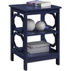image:imageConvenience Concepts Omega End Table with Shelves Cobalt BlueCobalt Blue