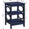 image:imageConvenience Concepts Omega End Table with Shelves Cobalt BlueCobalt Blue
