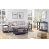 image:imageConvenience Concepts Omega End Table with Shelves Cobalt BlueCobalt Blue
