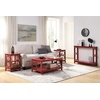 image:imageConvenience Concepts Omega End Table with Shelves Cobalt BlueCranberry Red