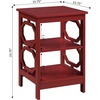 image:imageConvenience Concepts Omega End Table with Shelves Cobalt BlueCranberry Red