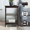 image:imageConvenience Concepts Omega End Table with Shelves Cobalt BlueEspresso