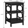 image:imageConvenience Concepts Omega End Table with Shelves Cobalt BlueEspresso