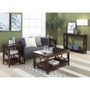 image:imageConvenience Concepts Omega End Table with Shelves Cobalt BlueEspresso