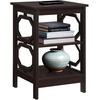 image:imageConvenience Concepts Omega End Table with Shelves Cobalt BlueEspresso