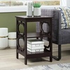 image:imageConvenience Concepts Omega End Table with Shelves Cobalt BlueEspresso