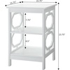 image:imageConvenience Concepts Omega End Table with Shelves Cobalt BlueWhite
