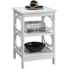 image:imageConvenience Concepts Omega End Table with Shelves Cobalt BlueWhite
