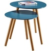 image:imageConvenience Concepts Oslo Nesting End Tables Gray  Light OakBlueNatural