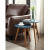 image:imageConvenience Concepts Oslo Nesting End Tables Gray  Light OakBlueNatural