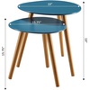 image:imageConvenience Concepts Oslo Nesting End Tables Gray  Light OakBlueNatural