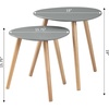 image:imageConvenience Concepts Oslo Nesting End Tables Gray  Light OakGrayLight Oak