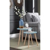 image:imageConvenience Concepts Oslo Nesting End Tables Gray  Light OakSea Foam Blue