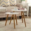 image:imageConvenience Concepts Oslo Nesting End Tables Gray  Light OakWhiteNatural