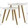 image:imageConvenience Concepts Oslo Nesting End Tables Gray  Light OakWhiteNatural