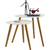 image:imageConvenience Concepts Oslo Nesting End Tables Gray  Light OakWhiteNatural