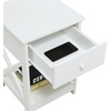 image:imageConvenience Concepts Oxford 1Drawer End Table with Shelf WhiteWhite