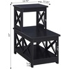 image:imageConvenience Concepts Oxford 2 Step Chairside End Table EspressoBlack