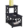 image:imageConvenience Concepts Oxford 2 Step Chairside End Table EspressoBlack