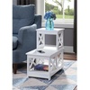 image:imageConvenience Concepts Oxford 2 Step Chairside End Table EspressoWhite