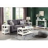 image:imageConvenience Concepts Oxford End Table 1575  Modern Living Room Table with Storage Shelves Transitional Nightstand Side Table for Home Decor and Display DriftwoodWhiteIvory