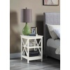 image:imageConvenience Concepts Oxford End Table 1575  Modern Living Room Table with Storage Shelves Transitional Nightstand Side Table for Home Decor and Display DriftwoodWhiteIvory