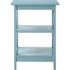 image:imageConvenience Concepts Oxford End Table 1575  Modern Living Room Table with Storage Shelves Transitional Nightstand Side Table for Home Decor and Display DriftwoodWhiteSea Foam Blue