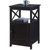 image:imageConvenience Concepts Oxford End Table with Storage Cabinet and Shelf BlackBlack