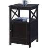 image:imageConvenience Concepts Oxford End Table with Storage Cabinet and Shelf BlackBlack