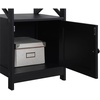 image:imageConvenience Concepts Oxford End Table with Storage Cabinet and Shelf BlackCherryBlack