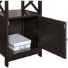 image:imageConvenience Concepts Oxford End Table with Storage Cabinet and Shelf BlackEspresso
