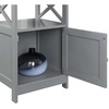 image:imageConvenience Concepts Oxford End Table with Storage Cabinet and Shelf BlackGrey