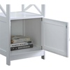 image:imageConvenience Concepts Oxford End Table with Storage Cabinet and Shelf BlackWhite