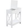 image:imageConvenience Concepts Oxford Flip Top End Table with Charging Station and Shelf WhiteWhite