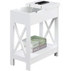 image:imageConvenience Concepts Oxford Flip Top End Table with Charging Station and Shelf WhiteWhite