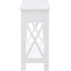 image:imageConvenience Concepts Oxford Flip Top End Table with Charging Station and Shelf WhiteWhite