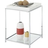 image:imageConvenience Concepts Palm Beach End Table with Shelf and Removable Trays WhiteWhite